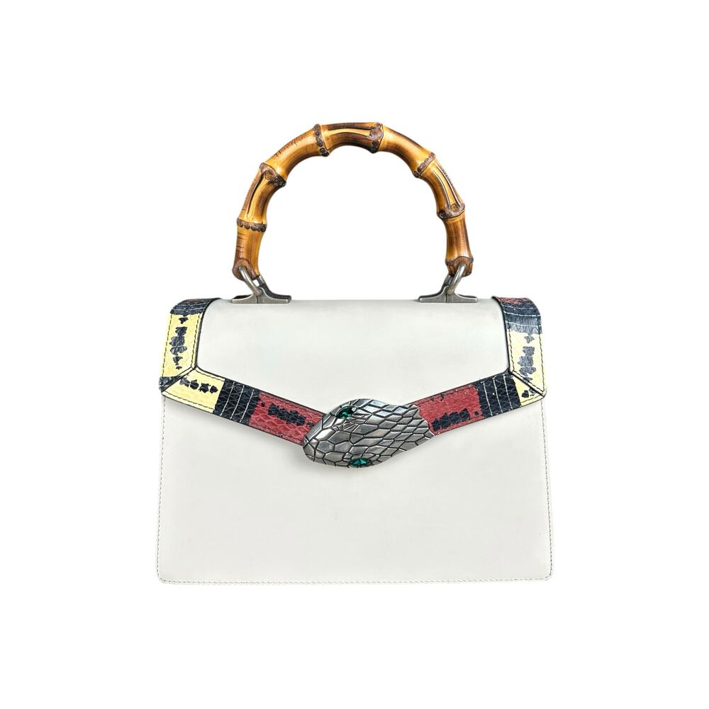 Gucci Snake Bamboo Top Handle Bag